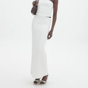 Glassons white Bodycon Maxi Skirt